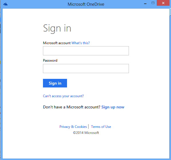 sign in to onedrive on desktop