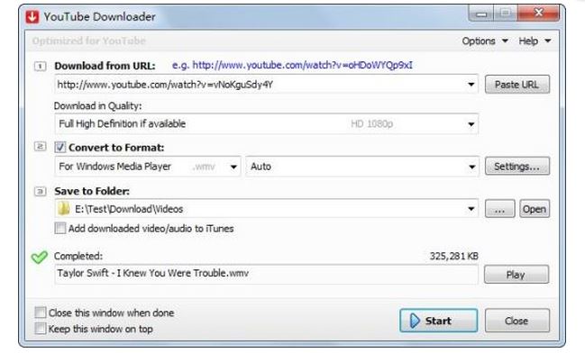 1080p youtube downloader free