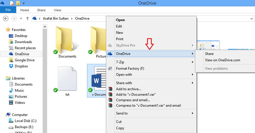 onedrive desktop app