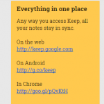 Google Keep Hyperlink Option