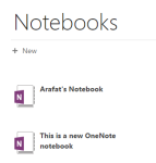 OneNote notebooks