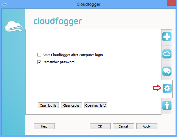 cloudfogger settings