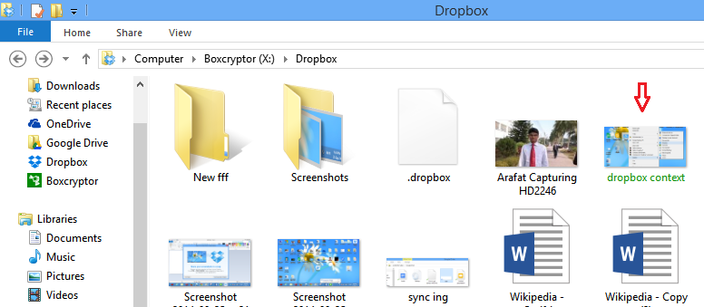 dropbox content encrypted in boxcryptor