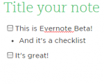 evernote checklist
