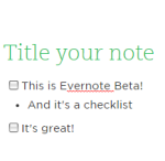 evernote checklist