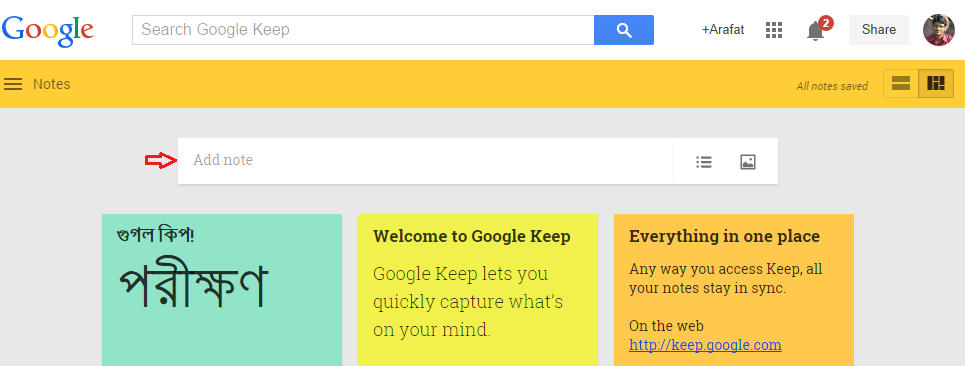 How to transfer Notes from google keep to qownnotes