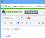 tag in evernote