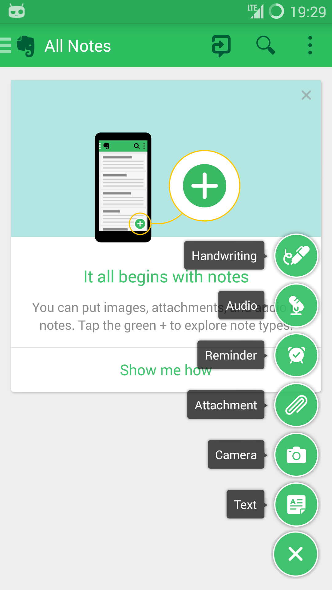 how can i link notes in evernote android
