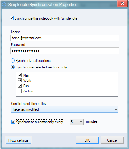 cintanotes sync with simplenote