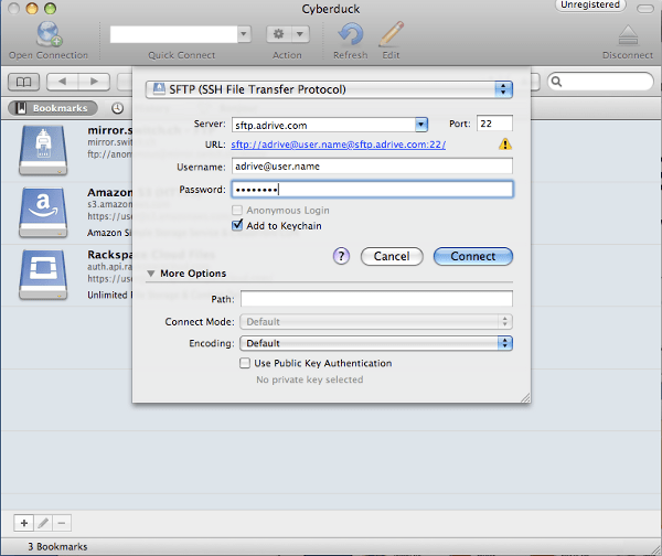 cyberduck sftp tutorial