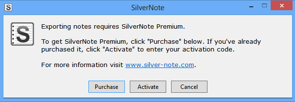 silvernote premium notice