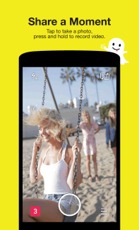 Snapchat UI on Google Play