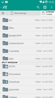 FX file explorer split window