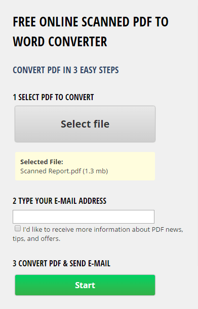 convert scanned pdf to editable word online free
