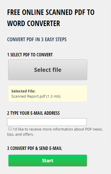 convert scanned pdf into editable word document