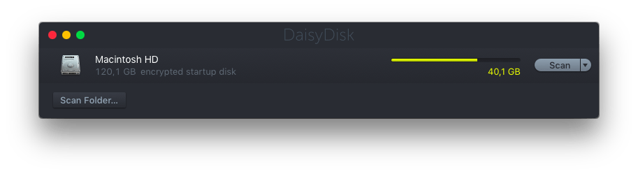 DaisyDisk main window