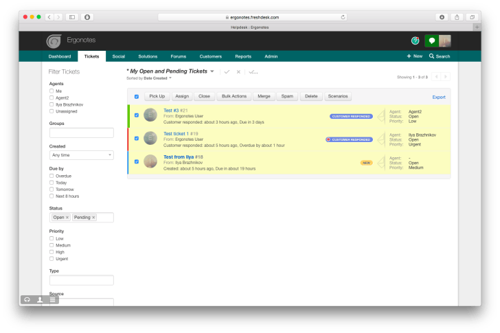 Freshdesk bulk actions