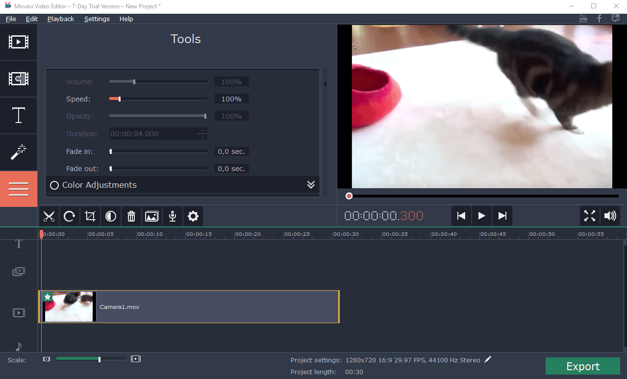 Как восстановить проект в movavi video editor