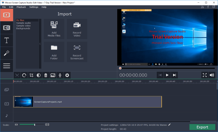 Screen video editor