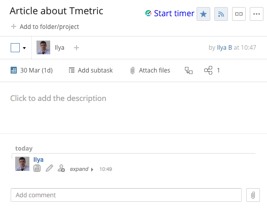 tmetric wrike integration