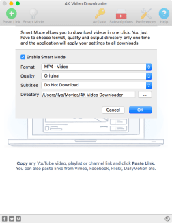 4k video downloader Smart Mode