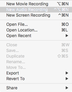 quicktime record screen menu