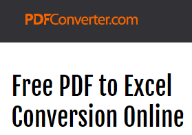 PDF to Excel Online