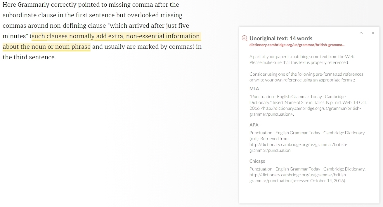 grammarly free plagiarism checker