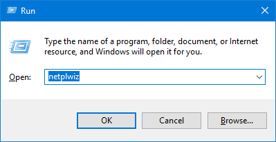 netplwiz
