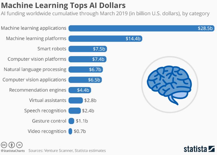 Machine Learning Tops AI Dollars